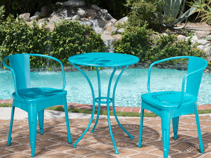 Lourdes - 3 Piece Metal Set - Teal