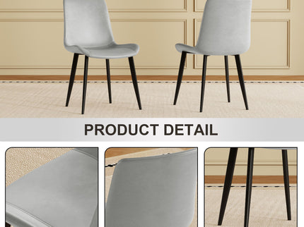 Modern Dining Chair With Carbon Steel Legs