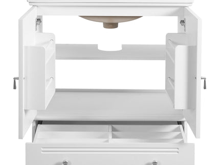 Bathroom Vanity With Sink, Cabinet With Adjustable Shelf And Drawer Divider