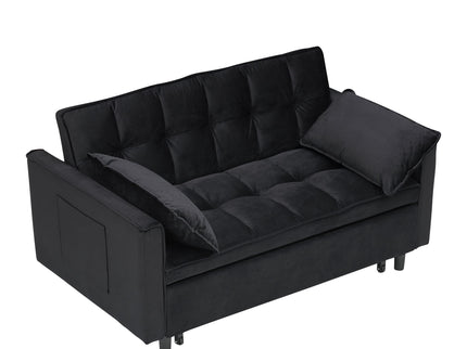 Sofa Bed With Pockets, 3 In 1 Convertible For Living Room