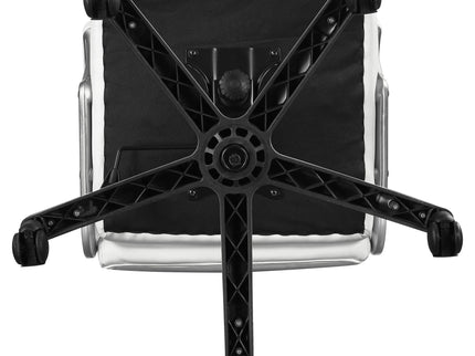 Kaffir - Upholstered Adjustable Home Office Desk Chair With Ergonomic Support And Smooth Swivel - White