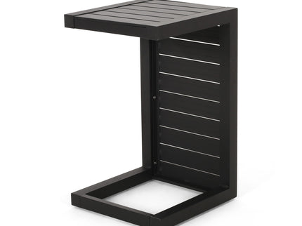 Aluminum Outdoor C - Shaped Side Table For Patio