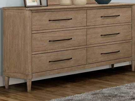 Panel Bedroom Set With 3 Drawer Nightstand, Casual Dresser, Cane Mirror, 3 Drawer Cane Front Chest And Bench