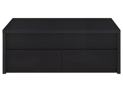 Canyon - Lift Top Table With Dual Drawers Storage Solution - Black