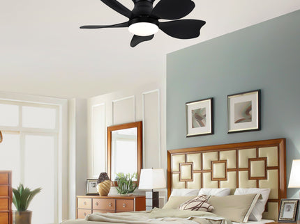 Low Profile Flush Mount Ceiling Fan With Light