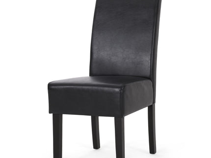 Contemporary Dining Chair With Rubberwood Legs (Set of 2)