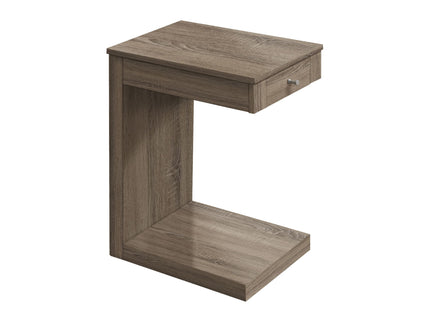 Accent Table, C - Shaped Contemporary & Modern - Taupe