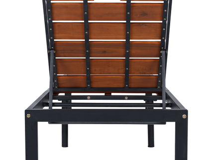 Outdoor Chaise With Adjustable Backrest