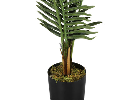 47" Tall, Artificial Plant, Palm Tree, Indoor, Faux, Fake, Floor, Greenery, Potted, Real Touch, Decorative - Green / Black