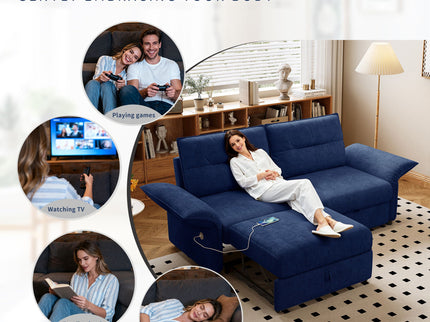 Sofa Bed With Convertible Design, Living Room Furniture