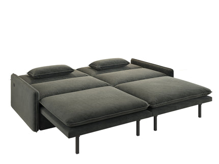 4 Seat Convertible Sleeper Sofa Bed, Modern With Storage