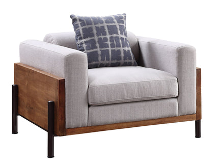 Pelton - Chair With 1 Toss Pillows - Walnut