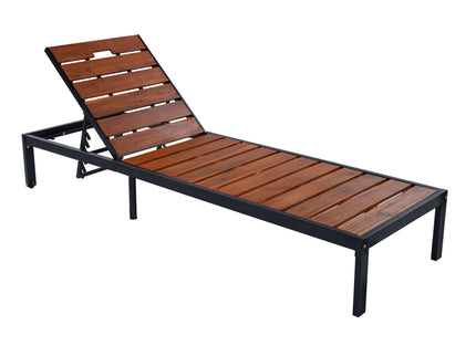 Outdoor Chaise With Adjustable Backrest