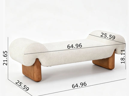 Uriah - Bench - Ivory