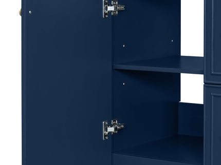 Bathroom Vanity With Ceramic Sink, Soft Close Doors, Adjustable Shelves