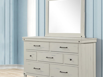 7 Drawer Dresser - White