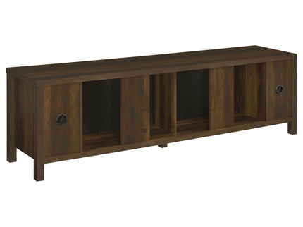 Alamitos - Electric Fireplace TV Stand With Flame Visualizer - Pine Wood