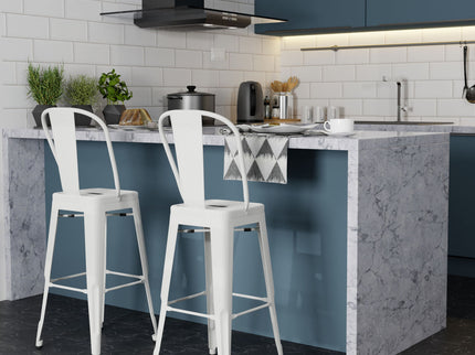 Fletcher - Handcrafted Metal Stool (Set of 2)