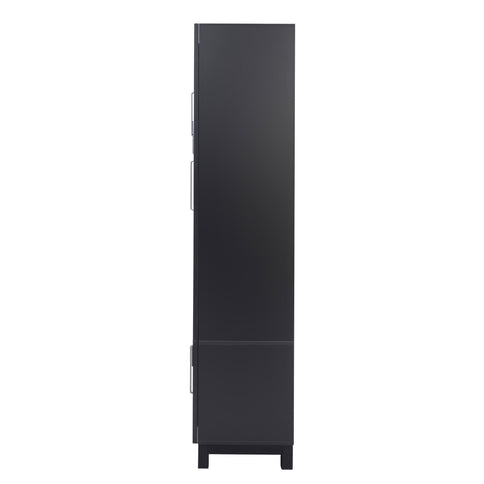 Wall Unit Modern Entertainment Center With Glass Doors