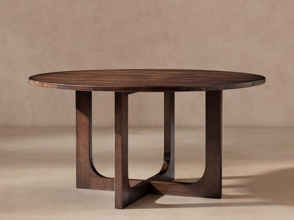 Pino - Round Dining Table - Dark Brown