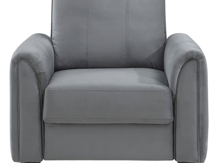 Dixon - Upholstered Rolled Arm Accent Chair - Gray