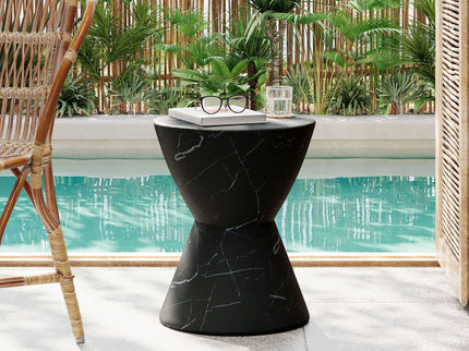 Outdoor, Lightweight Concrete Side Table