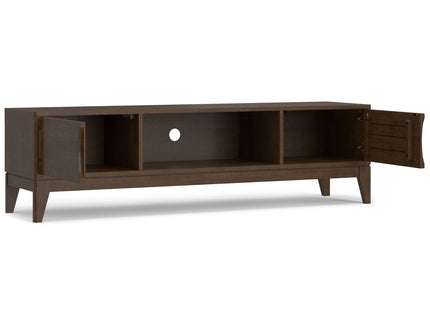 Harper - Low TV Media Stand - Walnut Brown