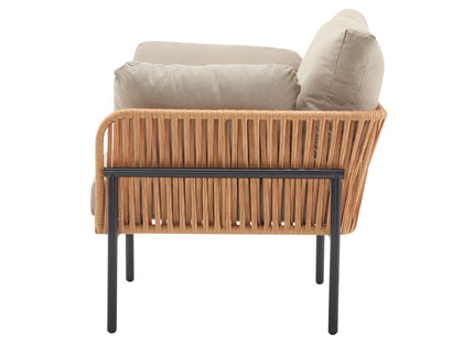 Rope Lounge Chair With Cushions For Modern Spaces
