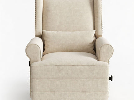 Extra Wide Swivel Recliner Glider Chair With Footrest
