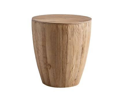 Vintage Style Barrel Coffee Table With Storage
