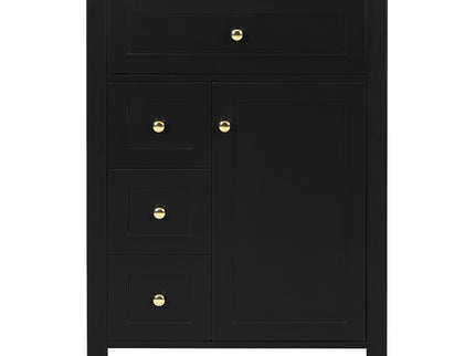 Modern Black Bathroom Vanity With Sink