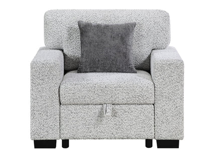 Prato - Chair With Storage And USB - Gray