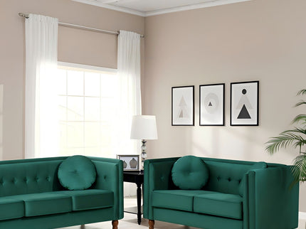 Chesterfield Loveseat 2 Seater Couch For Living Room