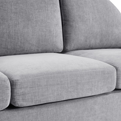 Modern 3 Seater Sofa With Curved Backrest