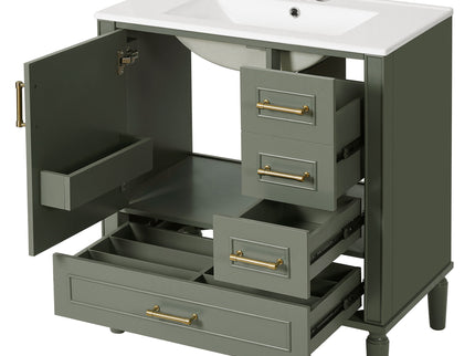 Traditional Bathroom Vanity Set With Soft Close Doors