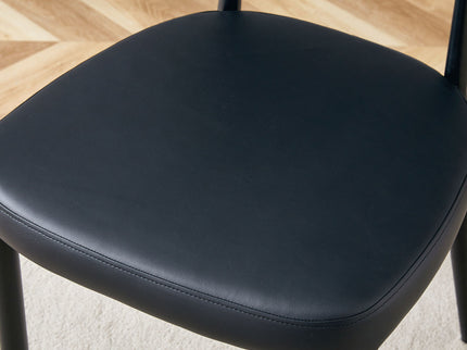 Minimalist Ergonomic Dining Chair With Curved Backres (Set of 4)