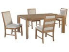 Light Brown / 5 Pc. Table, 4 Chairs