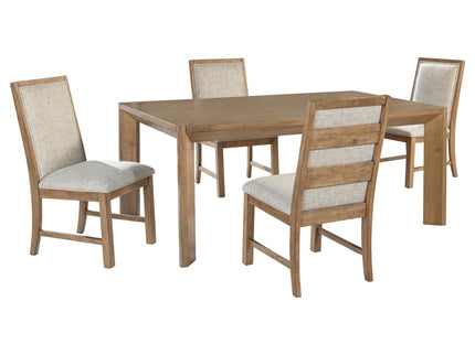 Rectangular Dining Set With Angular Legs