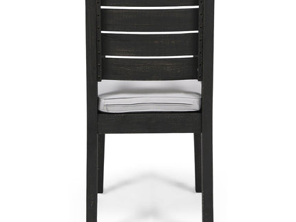 Outdoor 6 Seater Dining Set With Bench - Dark Gray / Light Gray