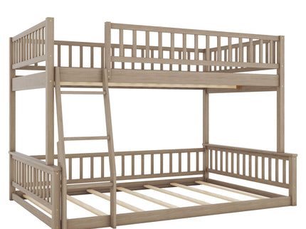Bunk Bed With Ladder And Guardrails
