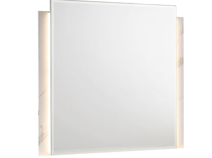 Altima - LED Dresser Mirror With Integrated Vertical Light Strips (Dresser Not Included) - Gray