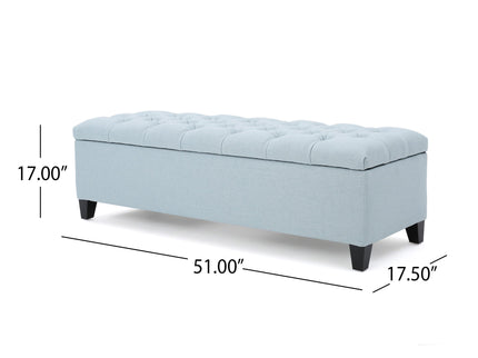 Glouster - Contemporary Storage Ottoman With Button Tufted Design