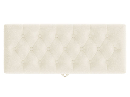 Modern Tufted Storage Ottoman Bench With Metal Legs
