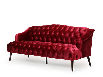 Comfy 3 Seat Sofa With Wooden Legs, For Living Room And Study