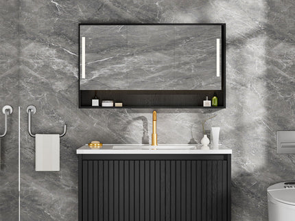 Wall Mounted Floating Bathroom Vanity With Sink And Drawers