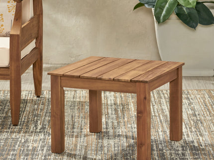 Halcyon - Outdoor Side Table With Slat Design
