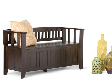 Acadian - Entryway Storage Bench, Handcrafted