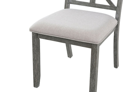 Dining Set With Extendable Round Table And 4 Upholstered Chairs