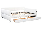 White / Queen / 2 Drawers