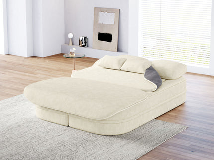 2 In 1 Foldable Sofa Bed With Multi Functional Blanket, Floor Lounge Sofa